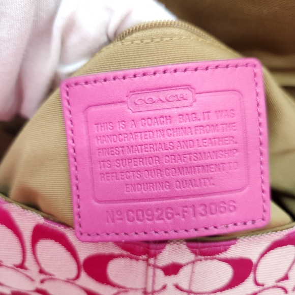 Coach Pink Logo Crossbody Bag - Picture 8 of 11